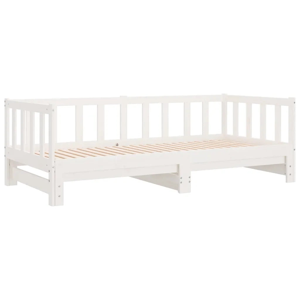 Divano Letto con Letto Estraibile Bianco 80x200cm Massello Pinocod mxl 107533