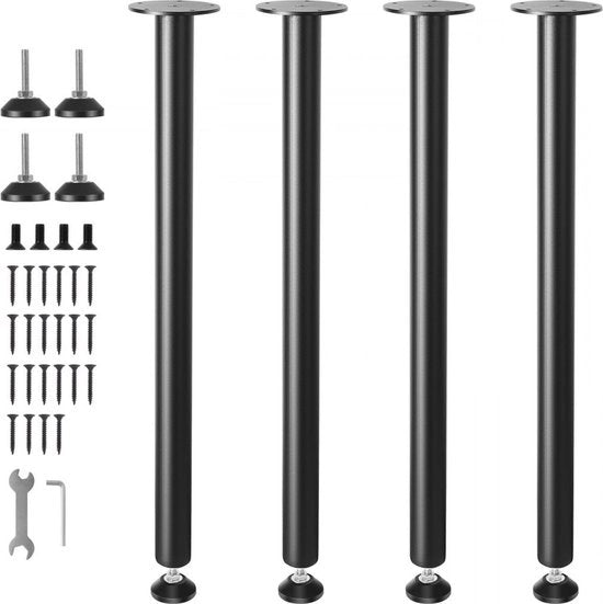 Sostegni per tavolo - supporti per tavolo 762 mm alti - 110 mm piattaforma di montaggio - capacità di carico 544 kg