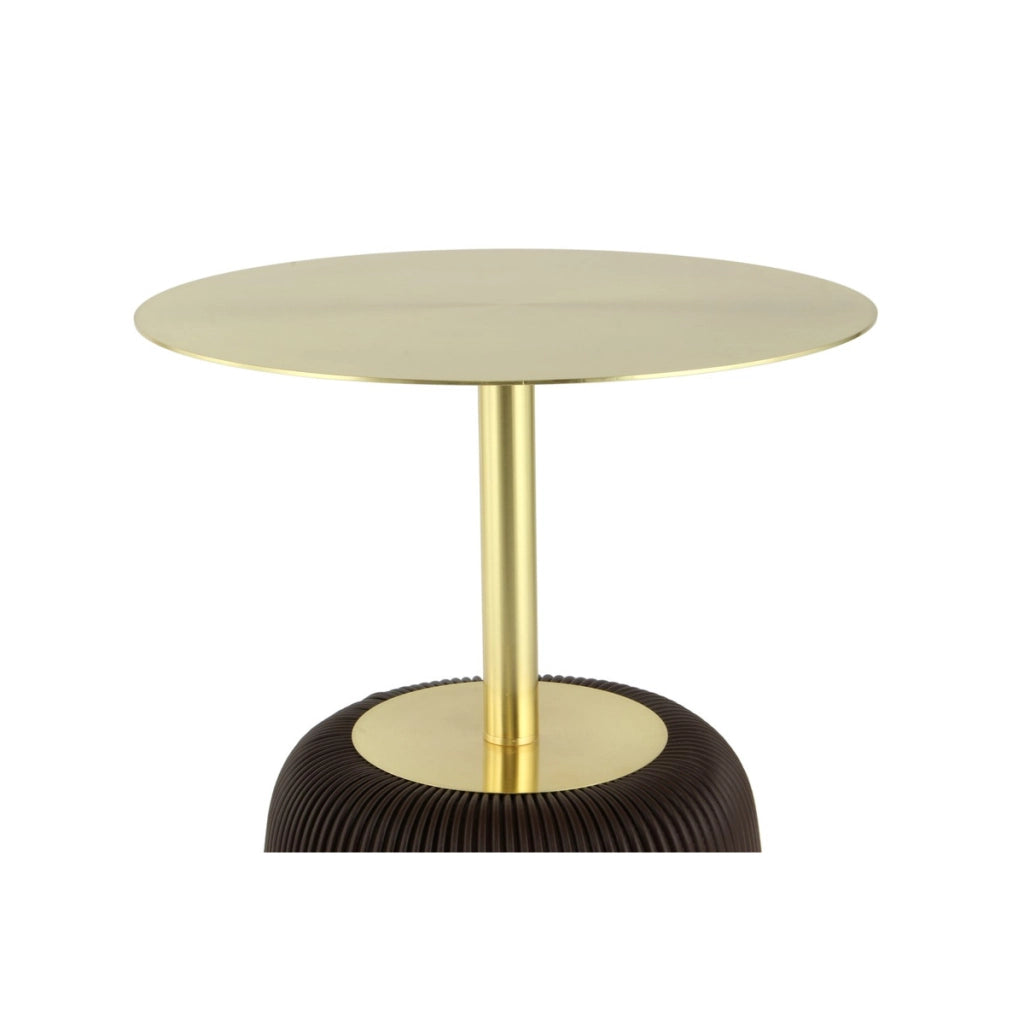 Tavolino da salotto Jokai 300 marrone con base rivestita