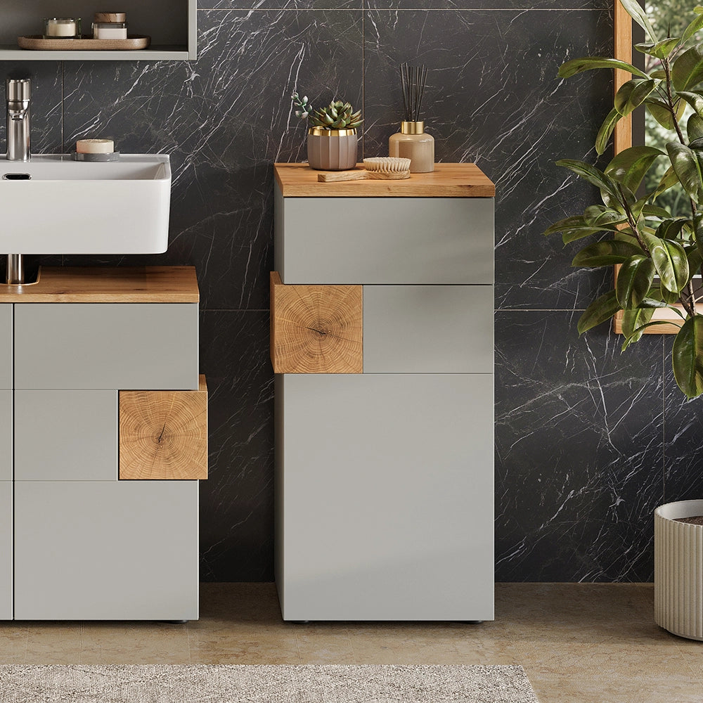 Vicco mobiletto bagno Grigio/Artisan 40 x 84 cm