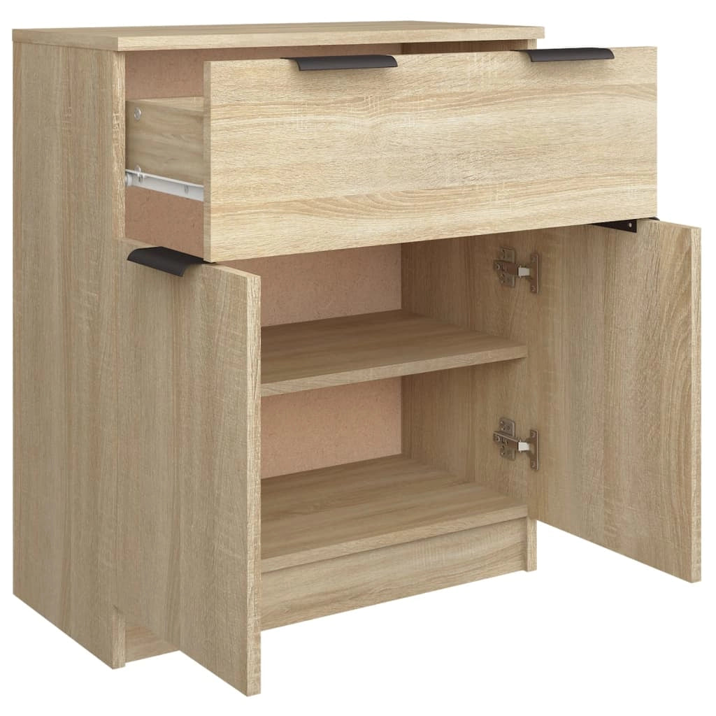 Buffet credenza cassettiera armadio mobile contenitore organizer cucina soggiorno rovere Sonoma 60 x 30 x 70 cm legno ingegnerizzato marrone 02_0031582