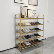 scarpiera Scarpiera Multi-Ripiano, Scaffale per Scarpe da Ingresso Larghezza 23 cm Passo 16 cm Organizzatore per Armadietto per Scarpe Verticale con Poggiapiedi Antiscivolo per Armadio Corridoio