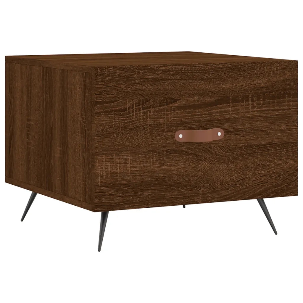 Tavolino da salotto | Tavolino da caff¨¨ | Tavolino da Soggiorno Rovere Marrone 50x50x40cm Legno Multistrato