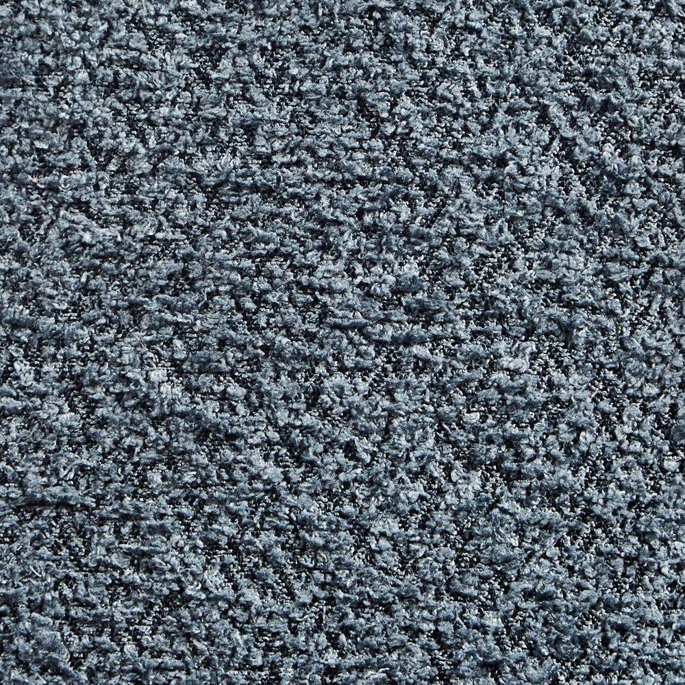 Sedia imbottita in bouclé blu scuro con braccioli Sedile per bambini Design moderno