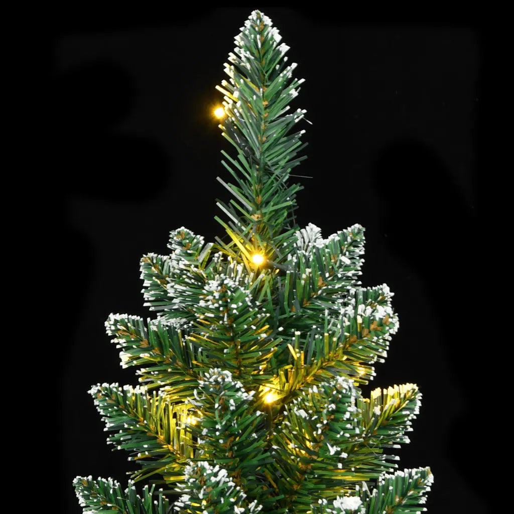 vidaXL Albero di Natale Artificiale Sottile con 300 LED 180 cm