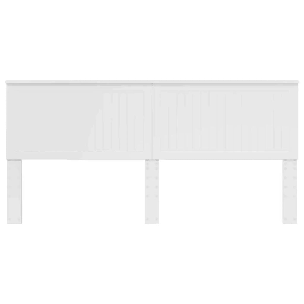 Testiera con testiera Bianco Lucido 200 cm Legno multistrato