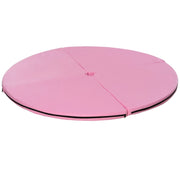 Tappetino per pole dance, tappetino rotondo in plastica spesso 5 cm per esercizi di pole dance, ginnastica, yoga, rosa