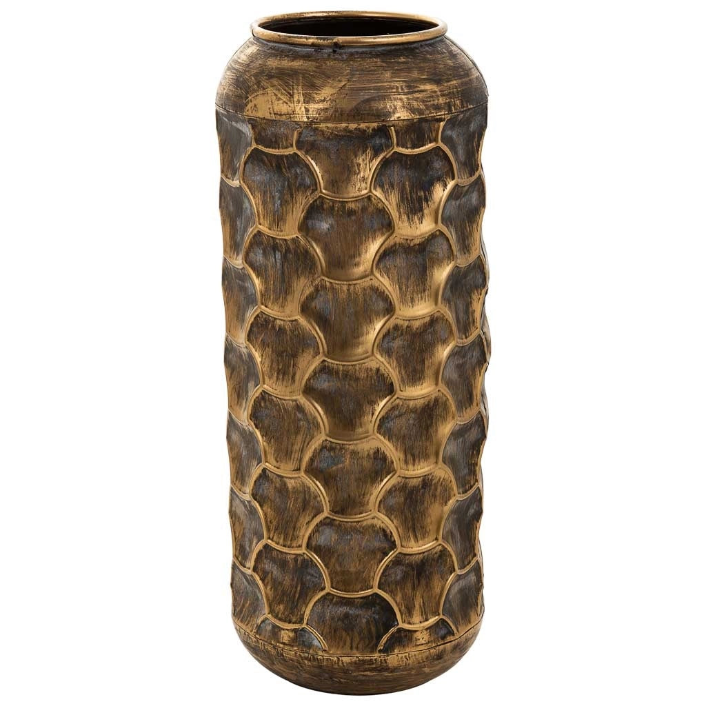 Vaso in metallo marrone 23,5x23,5x57h
