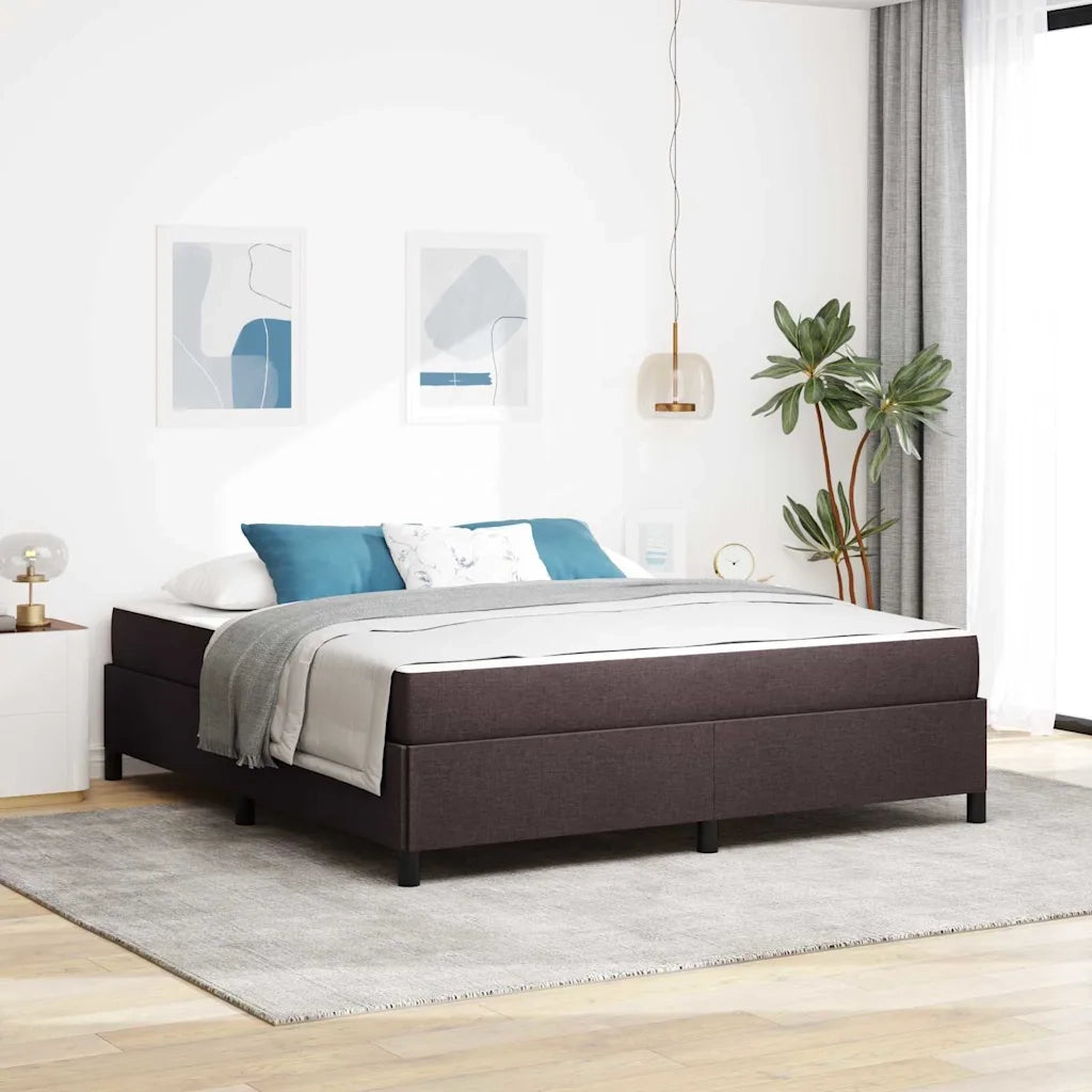 vidaXL Letto a molle Marrone 180 x 200 cm