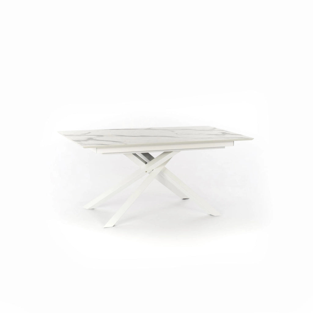 Xavier - Tavolo Allungabile (170/270 x 90 cm) in HPL su MDF Bianco