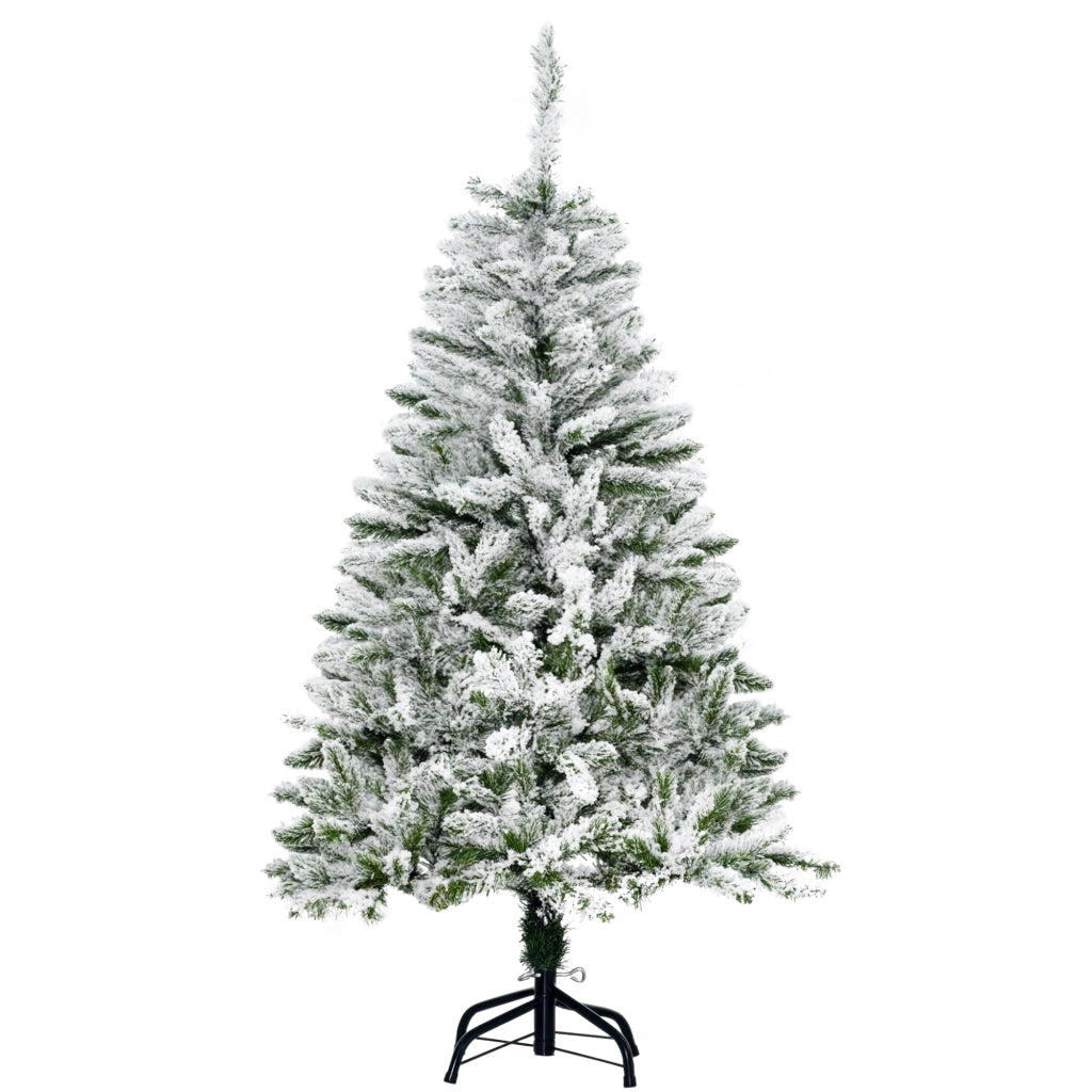Albero di Natale Artificiale 120 cm ¨C Zephmum ¨C Bianco Neve 200 Rami