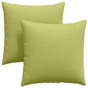 Cuscini da Divano 2 pz | Cuscini per sedie Verde chiaro 80 x 80 cm Tessuto