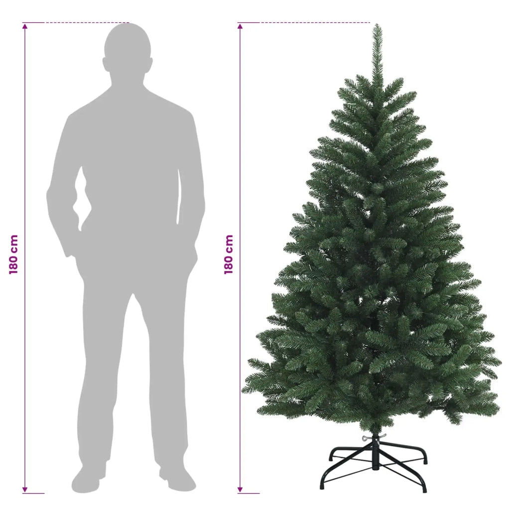 Albero di Natale Artificiale con Rami Pieghevoli 180 cm PVC 42054523