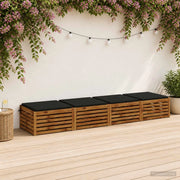 Cuscini per Sedia in 4 Pezzi SOEST 4 pz 100% Poliestere Nero 944790