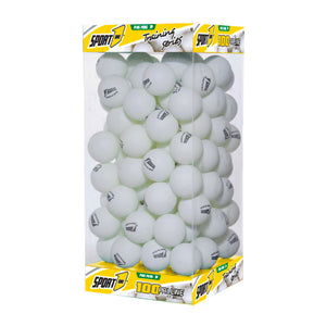 Set 100 Palline Ping Pong Ø38 mm Serie Training Bianco