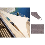 Trade Shop - Tenda Vela Ombreggiante Parasole Da Esterno Terrazze Giardino Triangolare 4 X 4 X 4 Mt - Grigio
