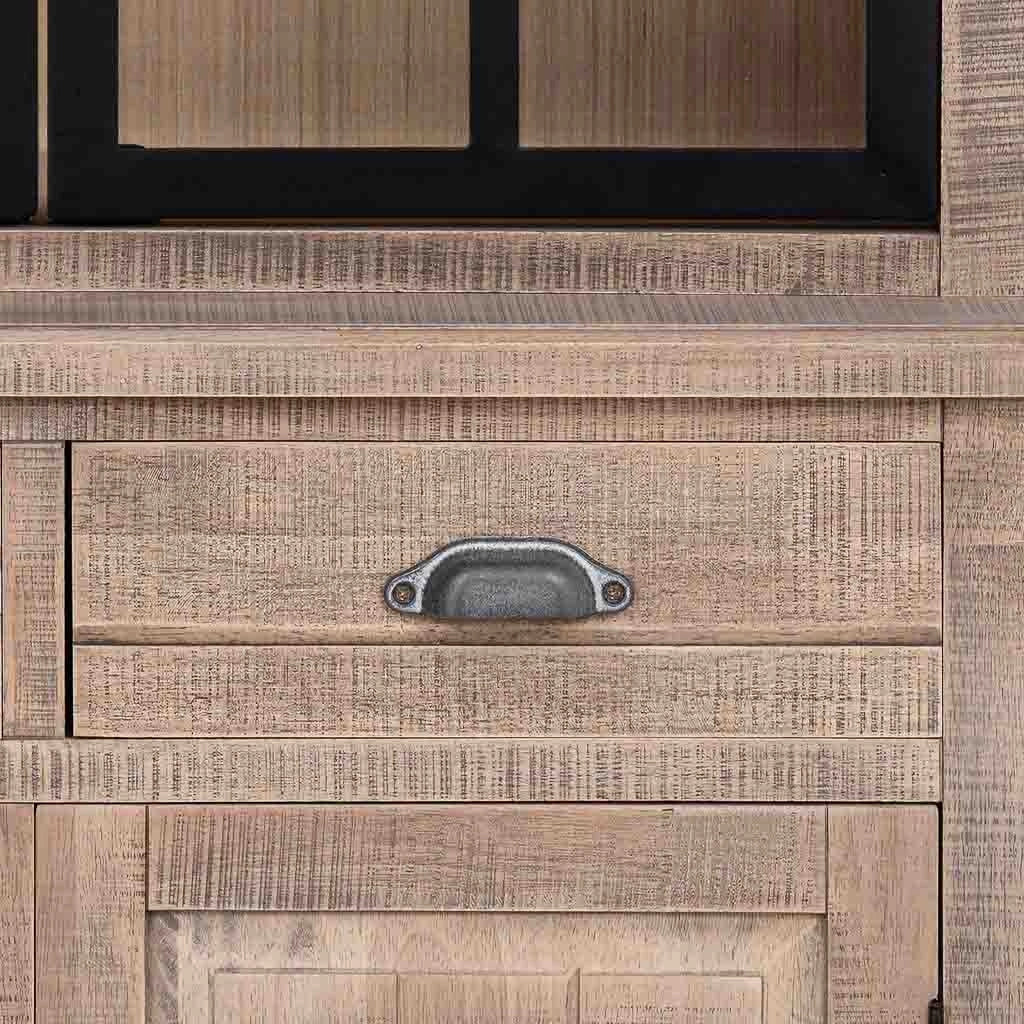 Vetrina in legno marrone 87x40x198h cm