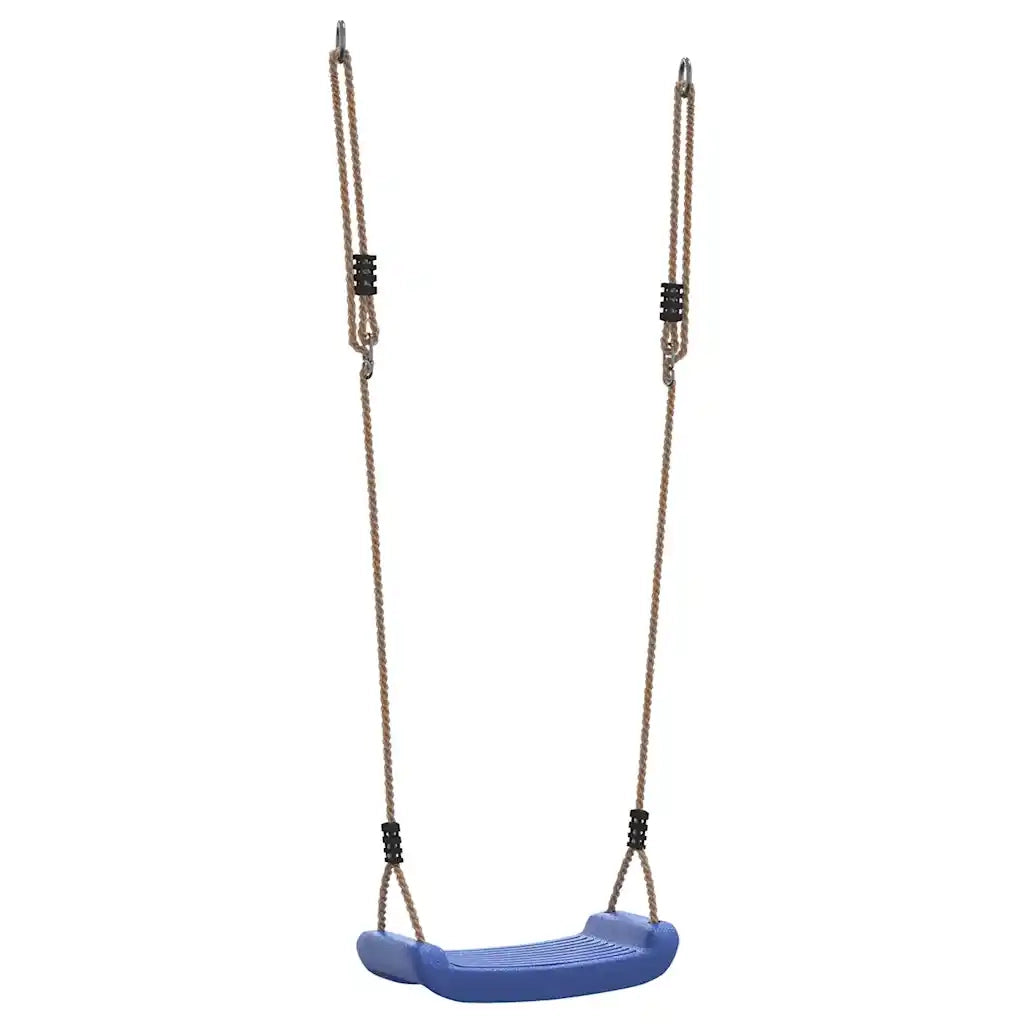 Seggiolino da Altalena per Bambini Singolo Corda Regolabile Blu 4009272