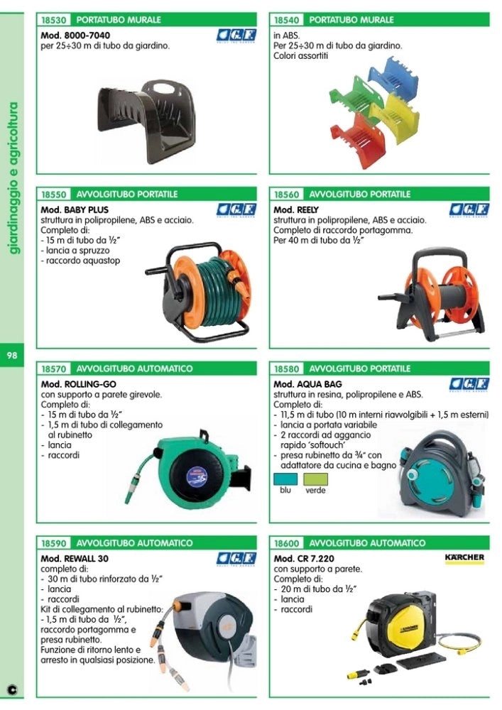 1pz avvolgitubo rolling go 15 m cod:ferx.60167