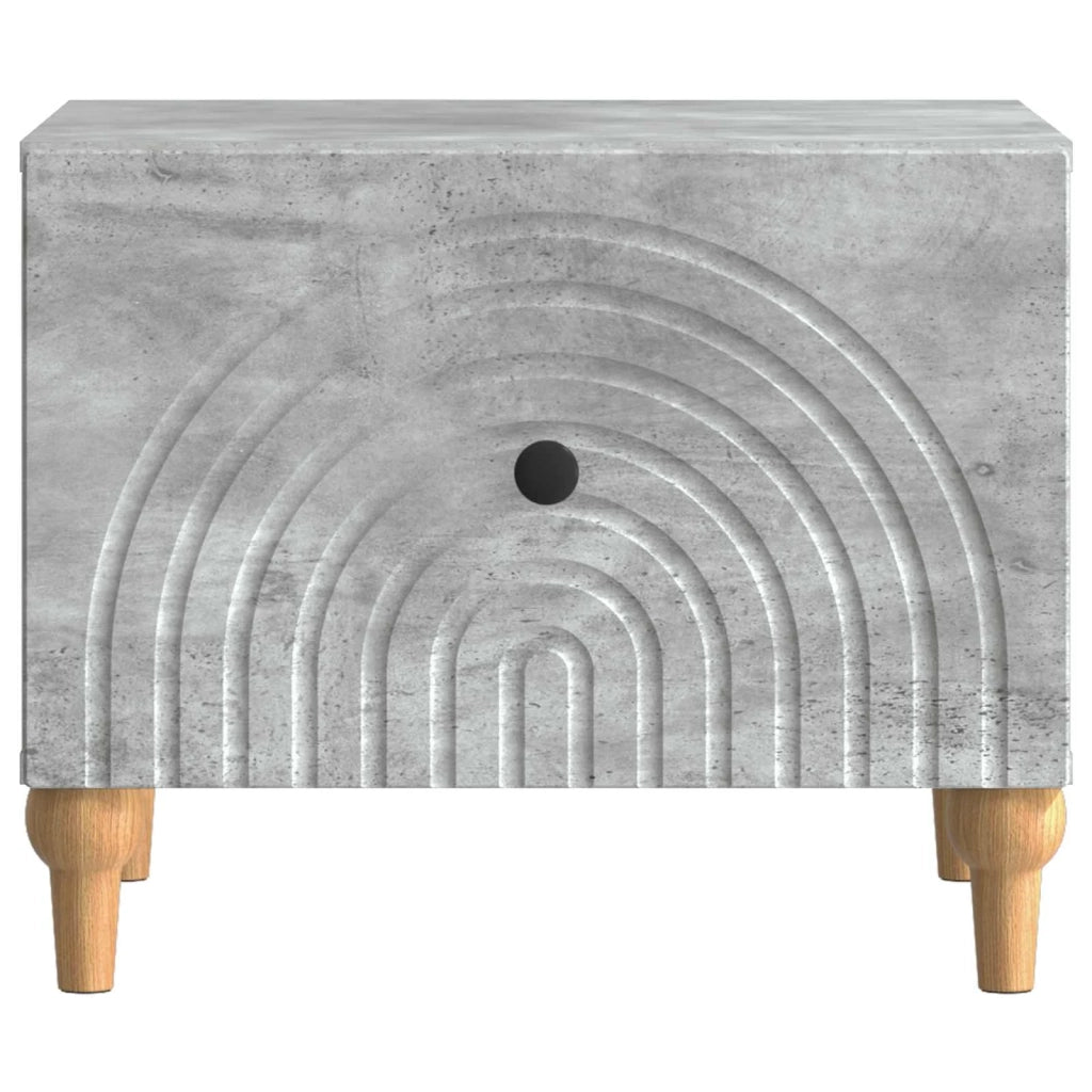 Tavolino da salotto con cassetto Grigio Cemento 49 x 50 x 40 cm