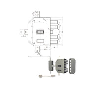 Serratura Sic.Quintuplice Dx Dm 2350 Cr