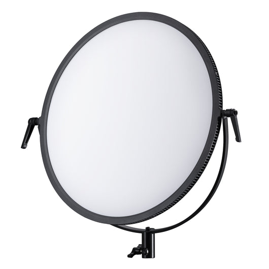 Luce LED 700 morbida bicolore 60 W, forma rotonda, potente illuminazione foto e video, con staffa a U, batteria ricaricabile e cavalletto fotografico