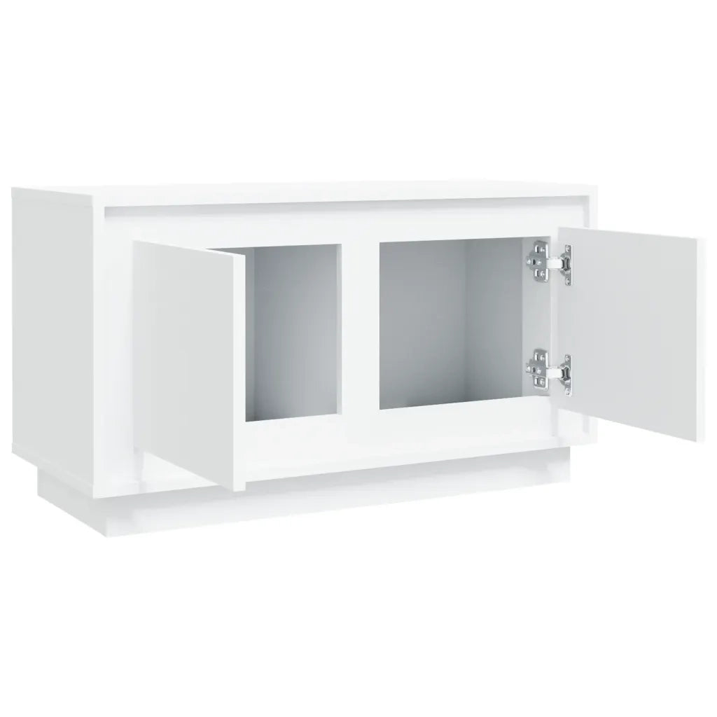 Mobile Porta TV Bianco 80x35x45 cm in Legno Multistrato 819852