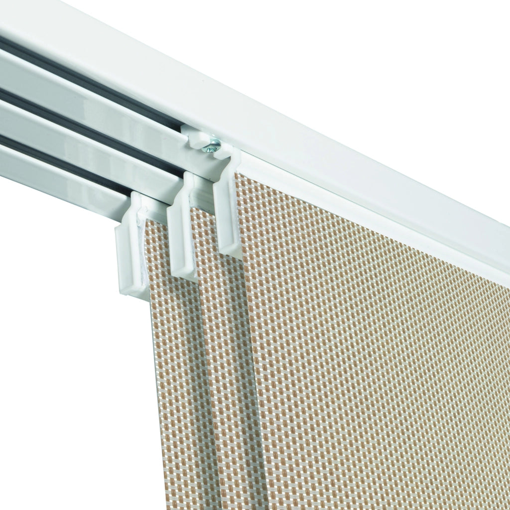 VIEWTEX Kit di pannelli giapponese (binario e pannelli) Screen - Grado di apertura 10% - Linen Sabbia 285 cm - Made in Europe - 5 anni di garanzia