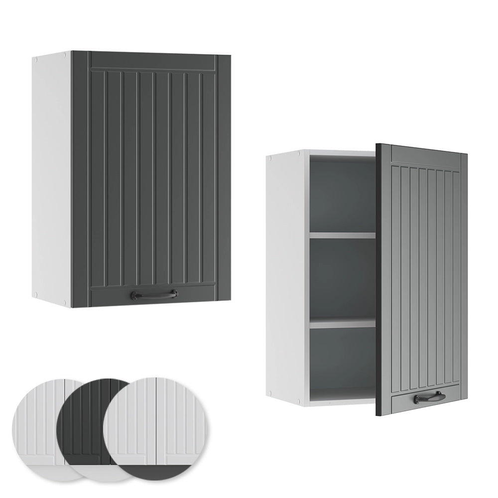Pensile da cucina Fame-Line Antracite rustico/Bianco 50 cm Vicco