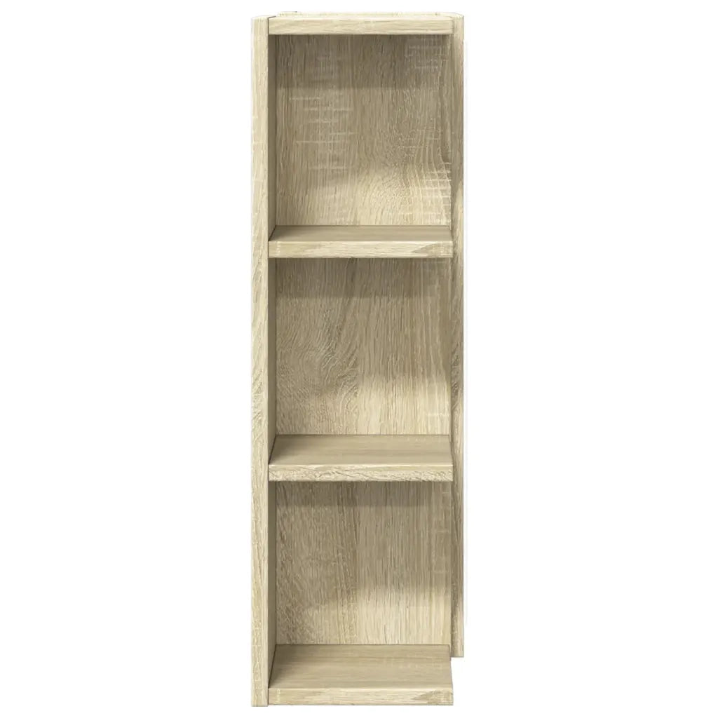 vidaXL Mobile Bagno con Specchio Rovere Sonoma 80x20,5x64 Multistrato