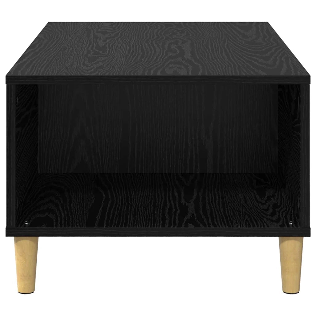 Tavolino da salotto con cassetto Rovere Nero 90 x 50 x 35 cm 881194