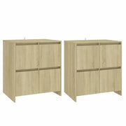 Credenze 2 pz | Madia | Buffet da pranzo | Armadio da pranzo Rovere Sonoma 70x41x75 cm in Legno Multistrato