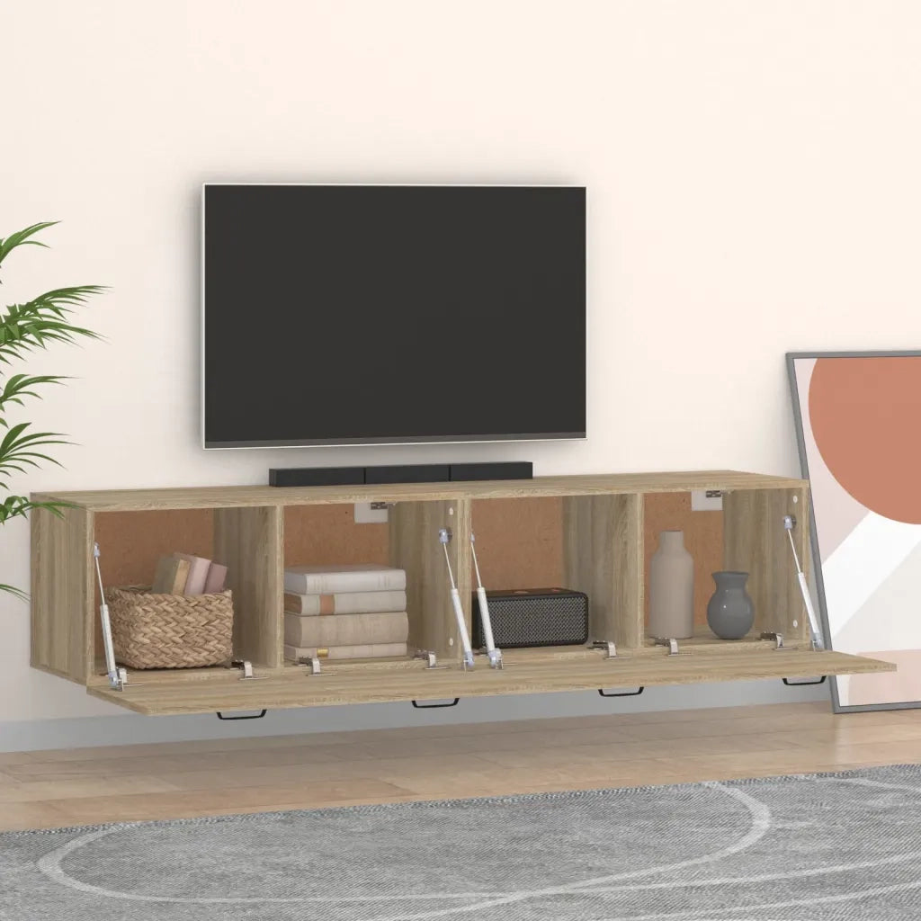 Mobili Parete 2 pz Rovere Sonoma 60x36,5x35cm Legno Multistrato