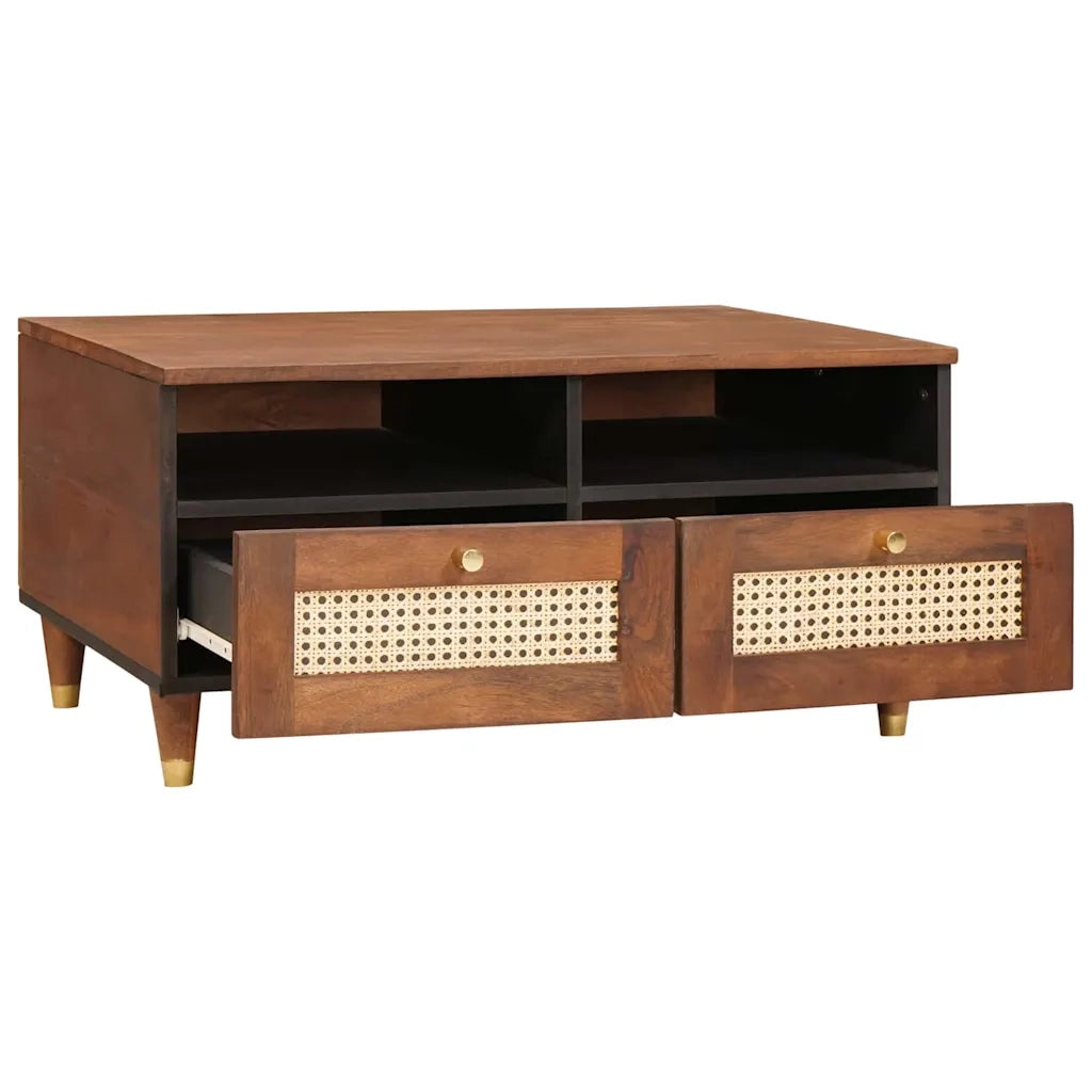 vidaXL Tavolini da salotto with Drawer Marrone 80 x 54 x 40 cm