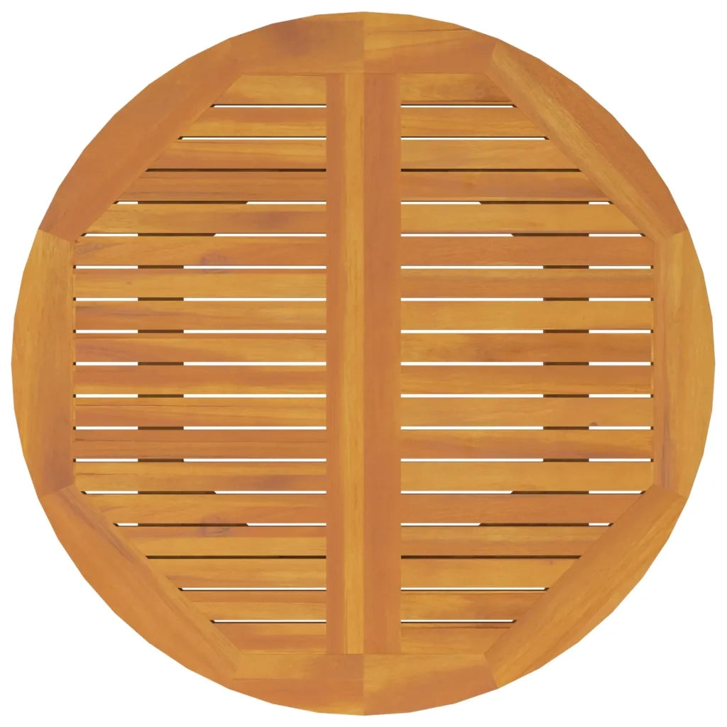 Tavolo da Giardino Ø110x75 cm in Legno Massello di Acacia 310301