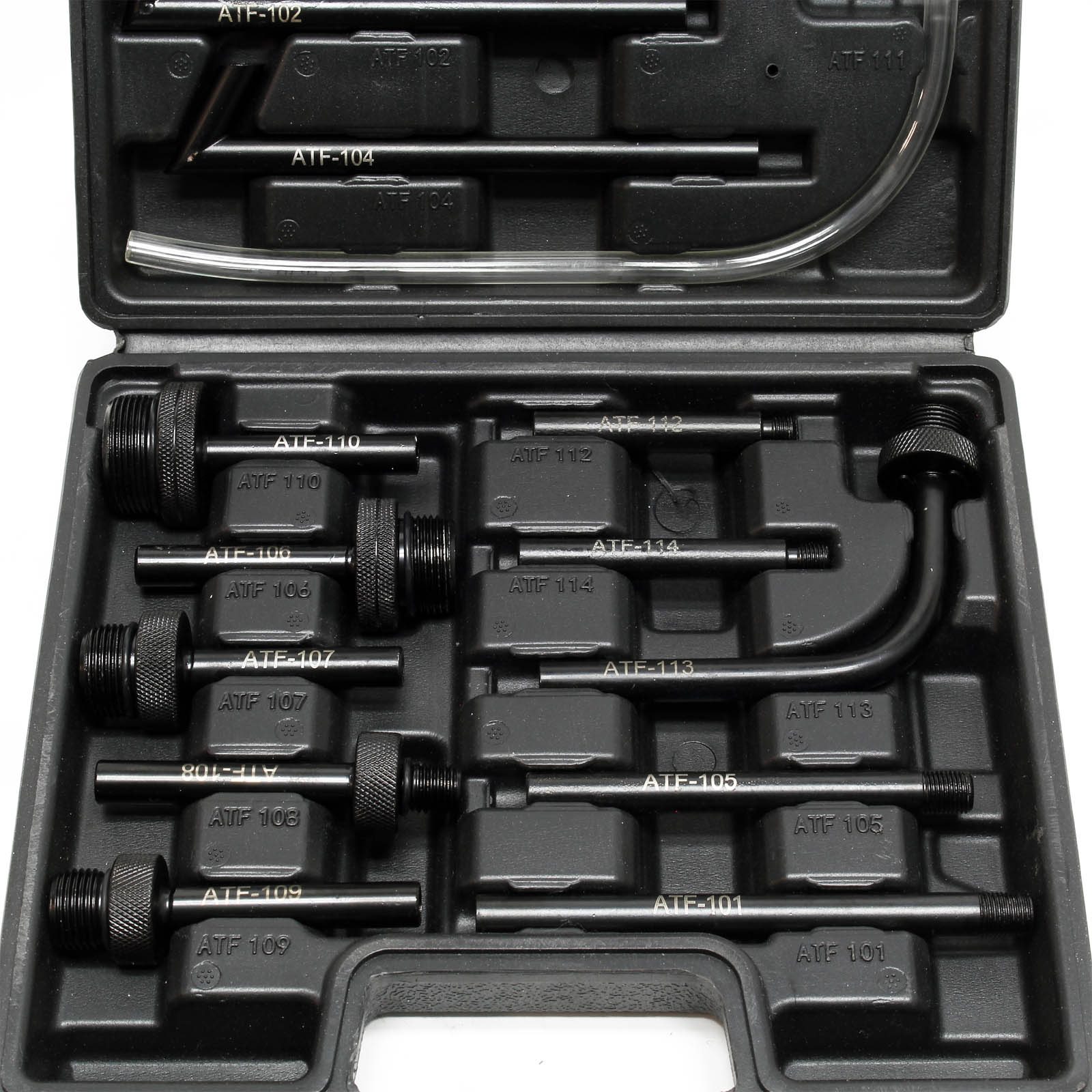 Riempitore d’olio di 7 litri con pompa ad azionamento manuale e 15 adattatori per veicoli diversi