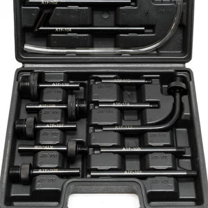 Riempitore d’olio di 7 litri con pompa ad azionamento manuale e 15 adattatori per veicoli diversi