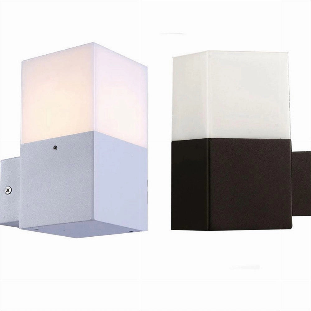 Trade Shop - Applique A Muro Per Esterno Lampada Da Parete In Alluminio Attacco E27 Ip44 B160 -