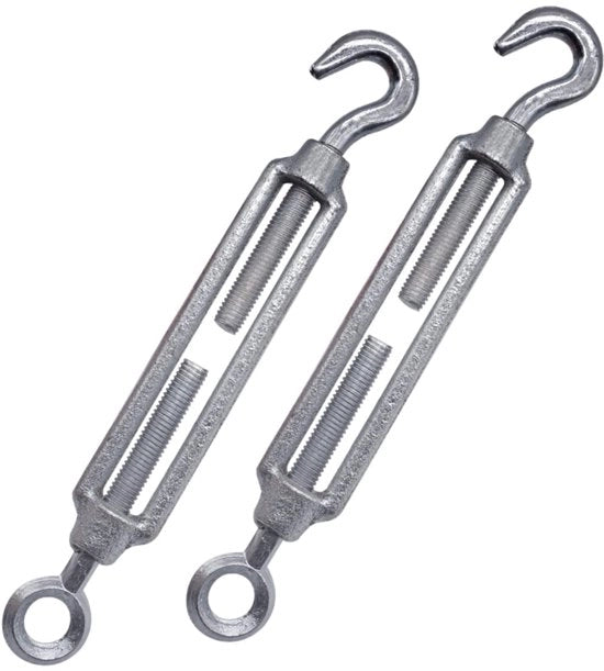 Set di viti a croce e viti a occhiello con dado M12 - acciaio inossidabile - set da 2 pezzi
