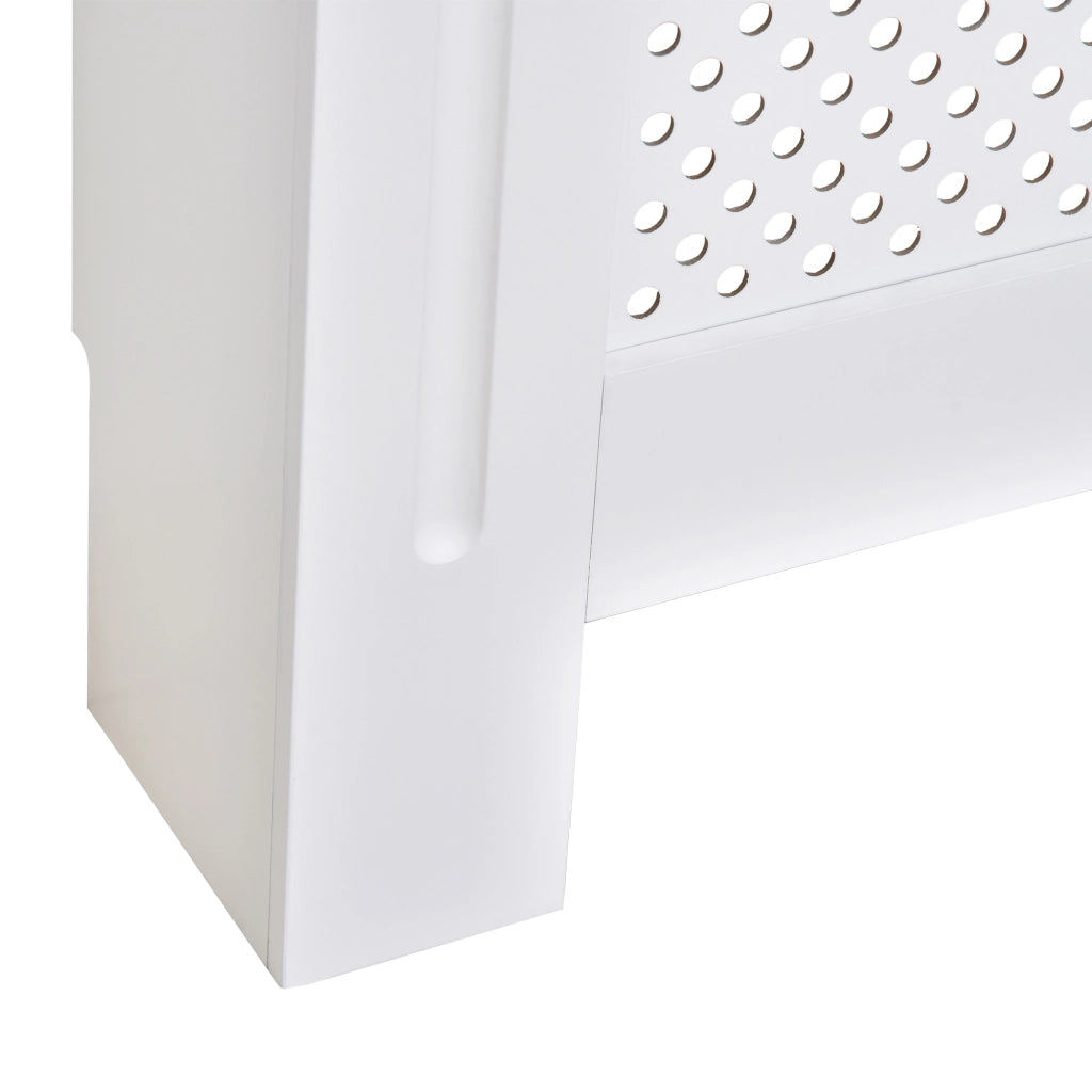 EasyComfort Copritermosifone Moderno a Griglia in MDF per Casa e Ufficio, 78x82x19 cm, Bianco