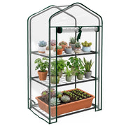 Serra da Giardino 3 Ripiani ¨C Zephmum ¨C Verde 59x39x127 cm