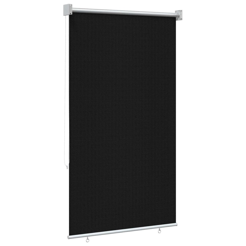 Tenda a Rullo Esterno Blocco UV 90% Nero 80 x 230 cm HDPE 42036078
