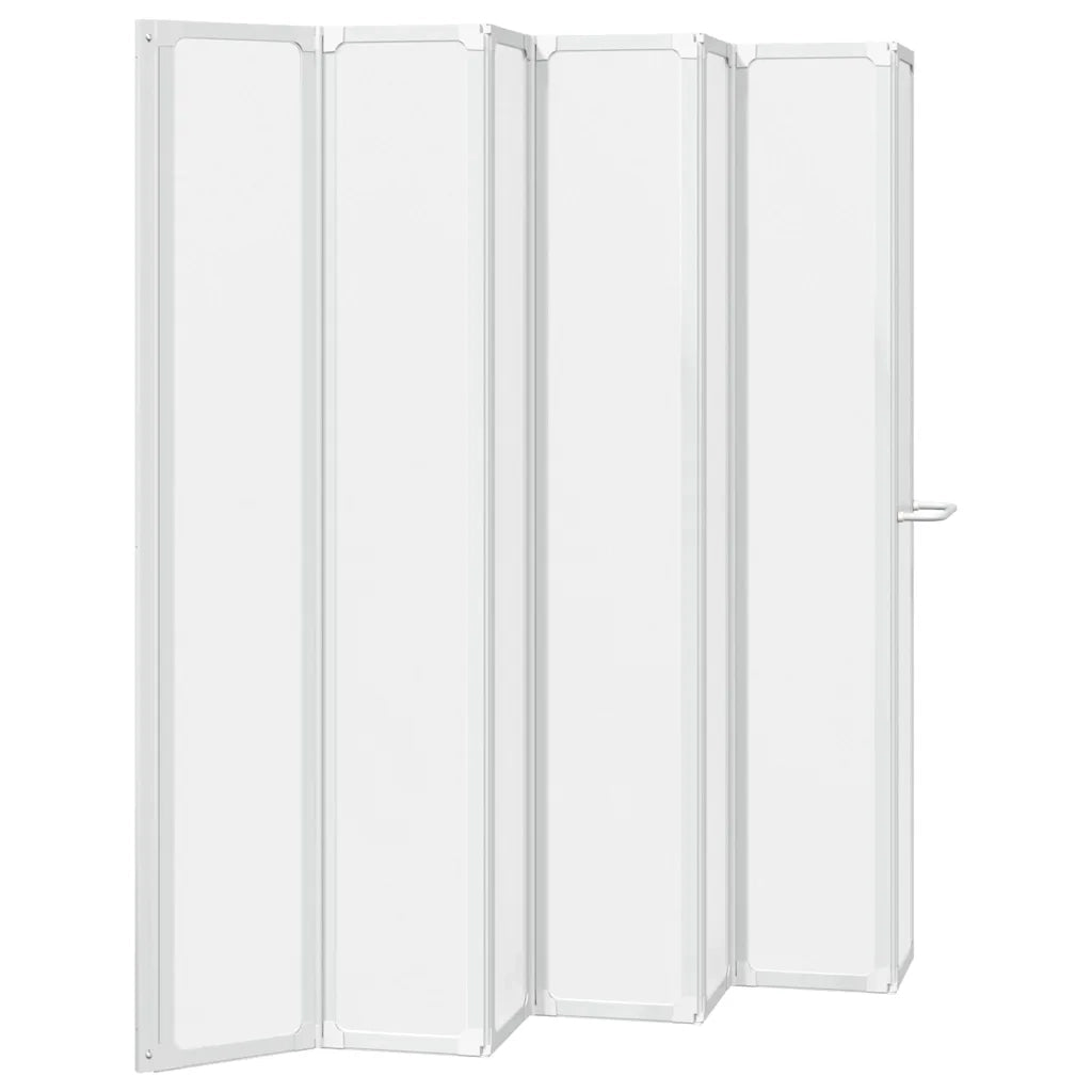 7 Pannelli pieghevoli con porta-asciugamano 140 x 168 cm doccia bagno 140786