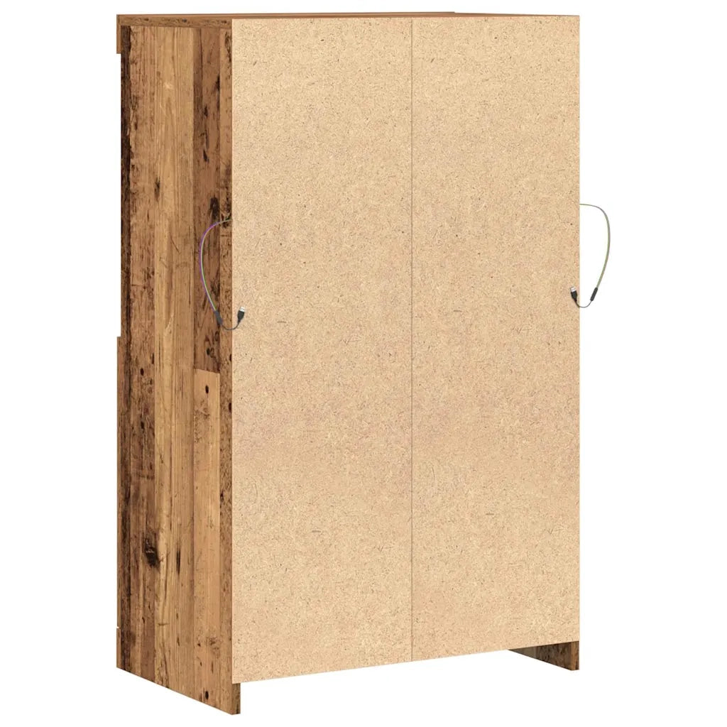 Credenza | Madia LED Marrone 60 x 37 x 100 cm Legno multistrato