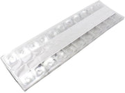 Etichette di Display 200 pezzi - Transparenti - Autoadesivi - PET-Plastica di alta qualità - Ripiegabili - 40mm x 25mm - Etichette da appendere