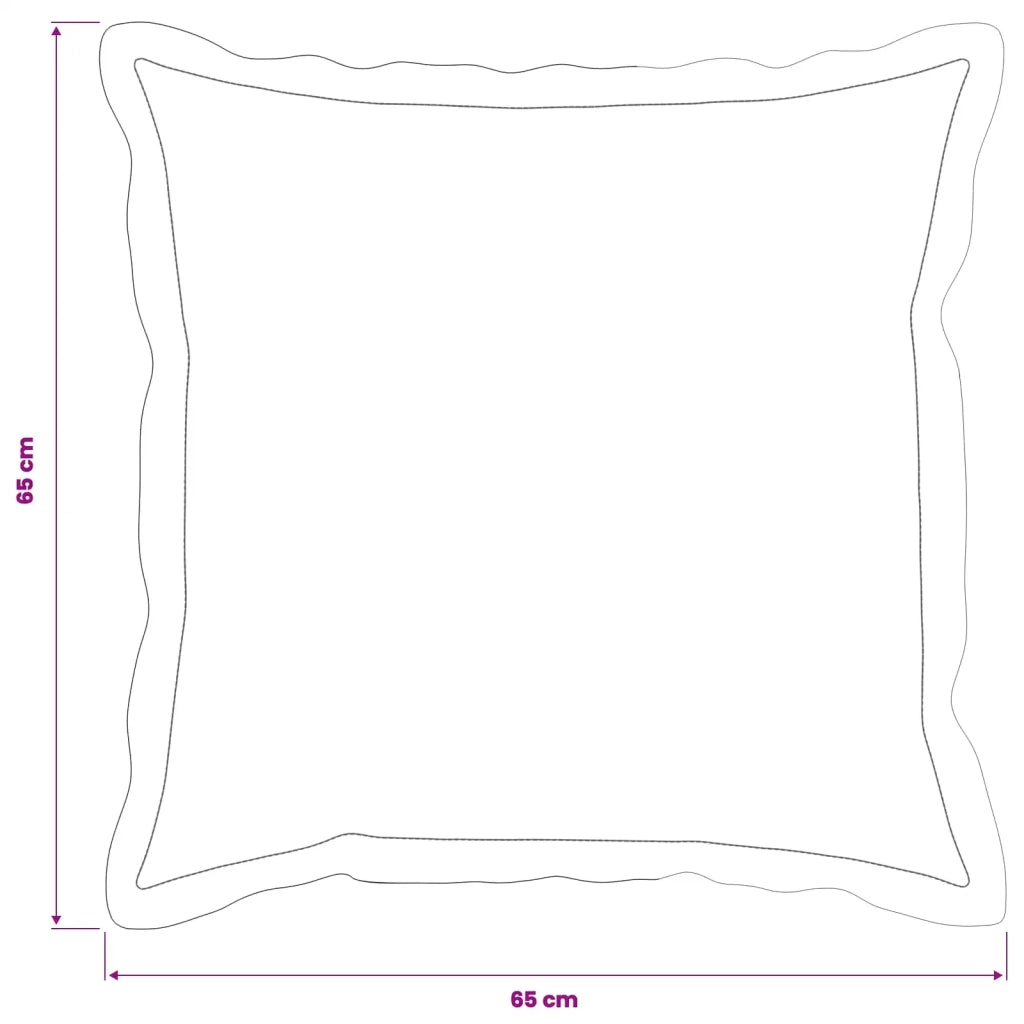 Federa 2 pz HOUTEN Tortora 65 x 65 cm Tessuto Chenille 921077