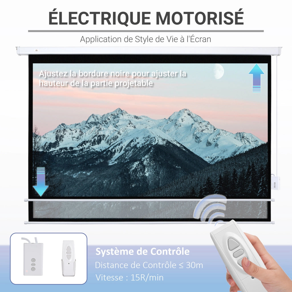 Schermo Proiezione Elettrico Motorizzato 100 Pollici ¨C Xylo ¨C 16:9 4K HD Home Cinema