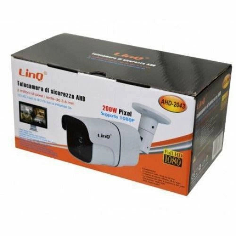Trade Shop - Telecamera Di Sicurezza Per Dvr Ahd Visione Notturna 3.6mm 200w 2mp 1080p Ahd-2043 -