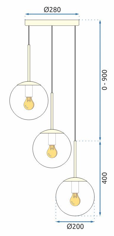 Lampa Sufitowa Metalowa Nowoczesna Silver Chrome