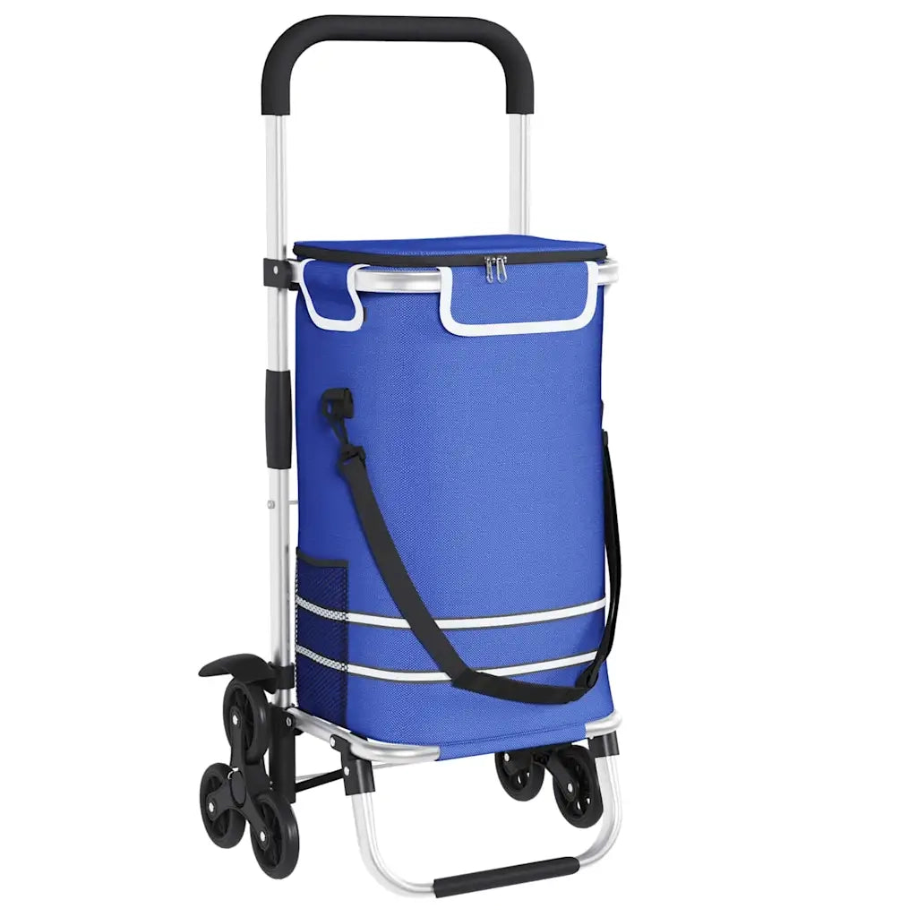 Carrello della spesa Blu 47 x 39 x 100,5 cm Tessuto Oxford 42002339